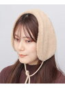 A.M.S. ボンネット レディース 2WAY ファー ヘッドバンド 付け襟 マフラー 耳当て エー.エム.エス. ファッション雑貨 イヤーマフ ブラック ベージュ グレー