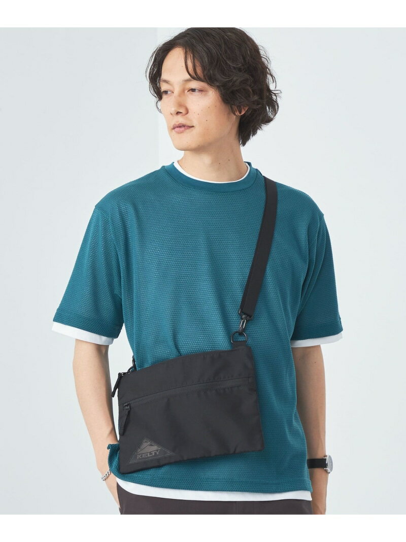 ユナイテッドアローズ バッグ メンズ UNITED ARROWS green label relaxing 【別注】＜KELTY＞GLR アーバン フラットポーチ ユナイテッドアローズ グリーンレーベルリラクシング バッグ その他のバッグ ブラック ブルー【送料無料】