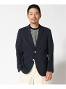 CROCODILE (M)ナチュラルストレッチ サッカー ジャケット【吸汗速乾】 クロコダイル ジャケット・アウター テーラードジャケット・ブレザー ネイビー ブルー【送料無料】(4)