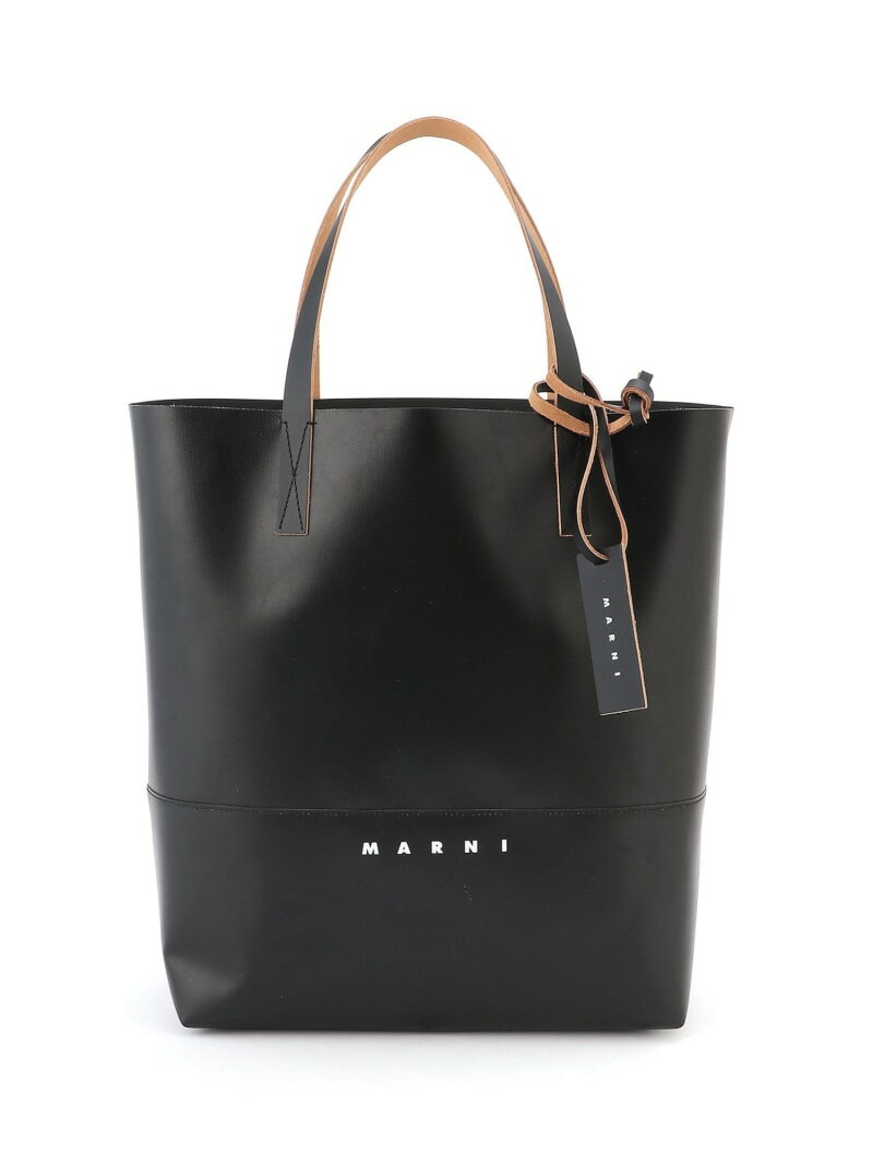 MARNI☆ロゴ ラージ ダブルハンドバッグ♪【送料込】 MARNI ☆ ロゴ ハンドバッグ / ブラック Marni ロゴ ミニバッグ
