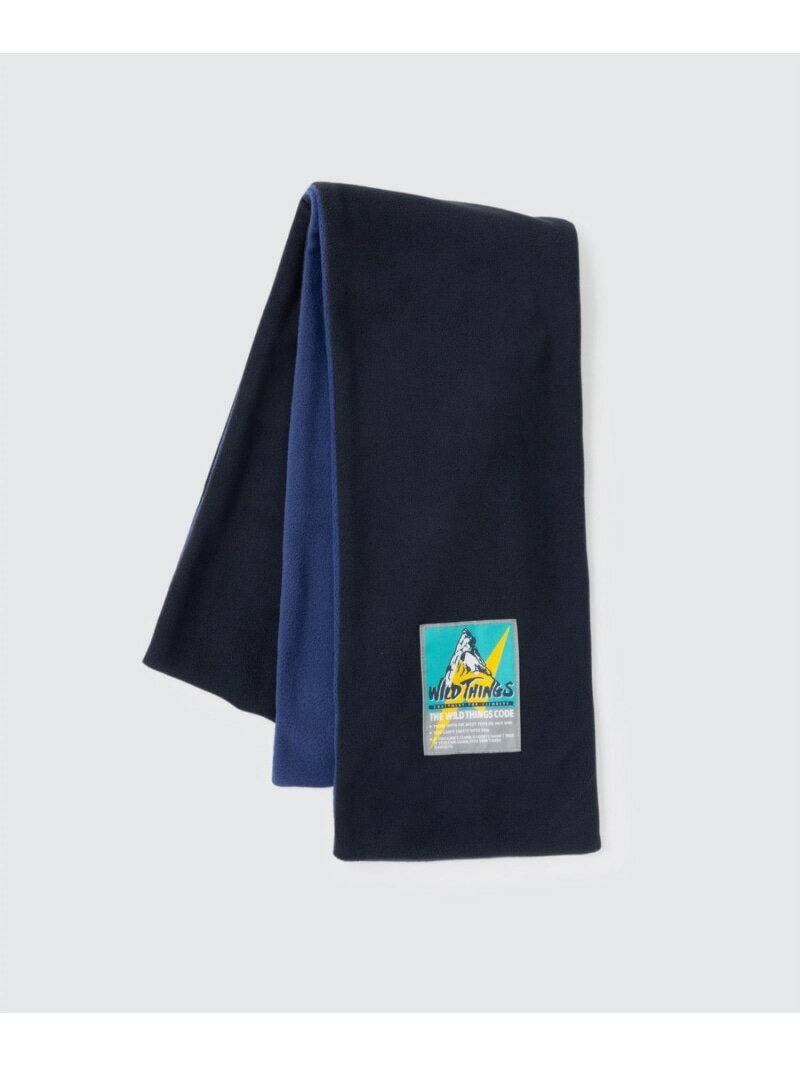 楽天Rakuten Fashion MenGLOSTER 【WILD THINGS/ワイルドシングス】REVERSIBLE FLEECE MUFFLER フレディ アンド グロスター ファッション雑貨 マフラー・ストール・ネックウォーマー ネイビー ブラック ワインレッド ベージュ グリーン【送料無料】