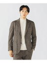 BEAMS HEART MEN ウールジャージ ジャケット(セットアップ対応) ビームス ハート ジャケット・アウター テーラードジャケット・ブレザー ネイビー ブラウン【送料無料】