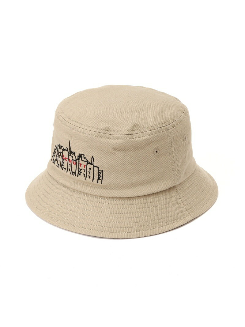 【SALE／40%OFF】schott xManhattan Portage/マンハッタンポーテージ/EMBROIDERY BUCKET HAT/刺繍 バケットハット ショット 帽子 その他の帽子 カーキ ブラック【RBA_E】