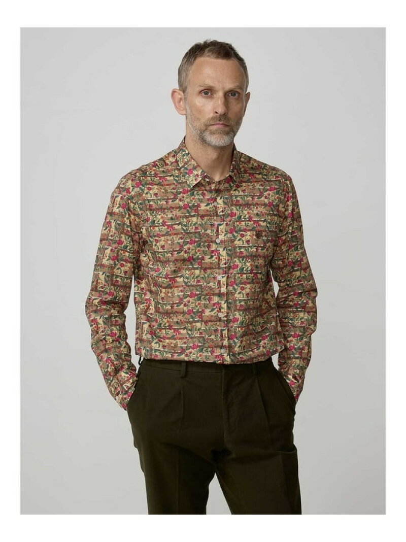 【SALE/30%OFF】Aquascutum MEN Rewilding Print Shirt アクアスキュータム トップス シャツ・ブラウス ブラウン【R...