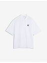 Maison Kitsune Maison Kitsune/(M)BOLD FOX HEAD PATCH OVERSIZE POLO メゾン キツネ トップス ポロシャツ ホワイト【送料無料】