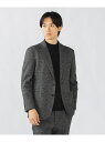 BEAMS HEART MEN 千鳥柄 ジャージ ジャケット 25FW(S~XL・セットアップ対応) ビームス ハート ジャケット・アウター テーラードジャケット・ブレザー グレー ブルー【送料無料】
