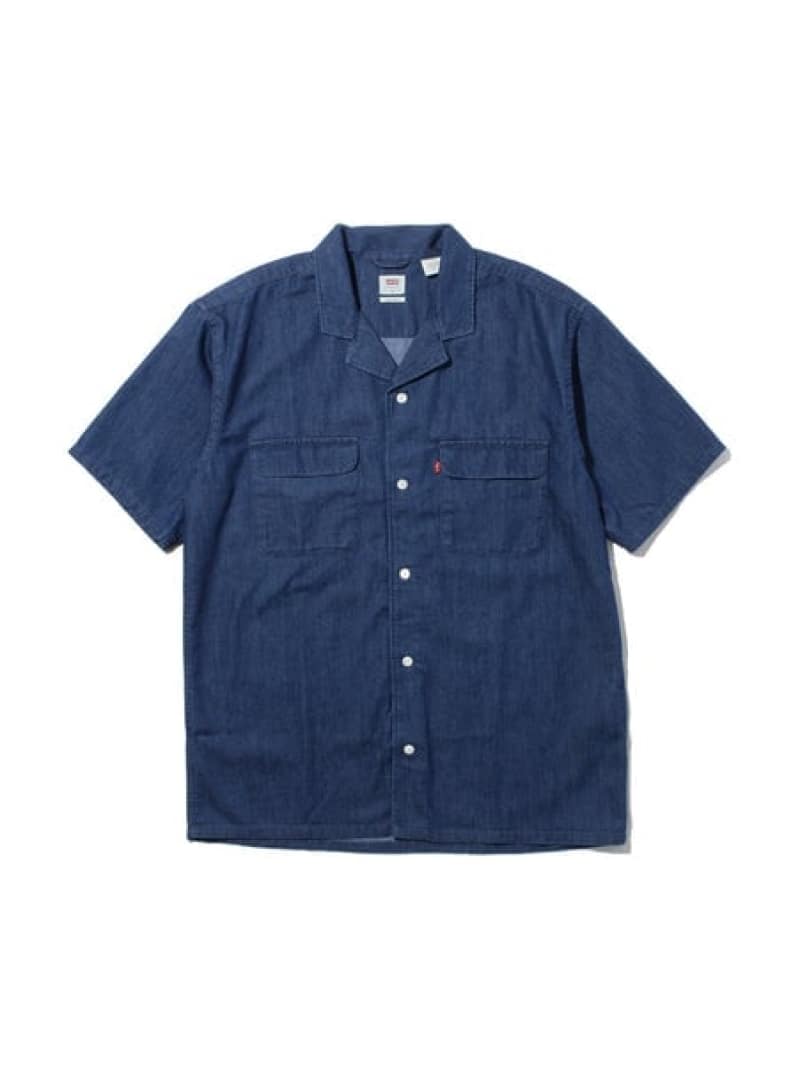 【SALE／60%OFF】Levi's オーバーサイズサファリシャツ COOLMAX DENIM RINSE リーバイス トップス シャツ・ブラウス【RBA_E】のサムネイル