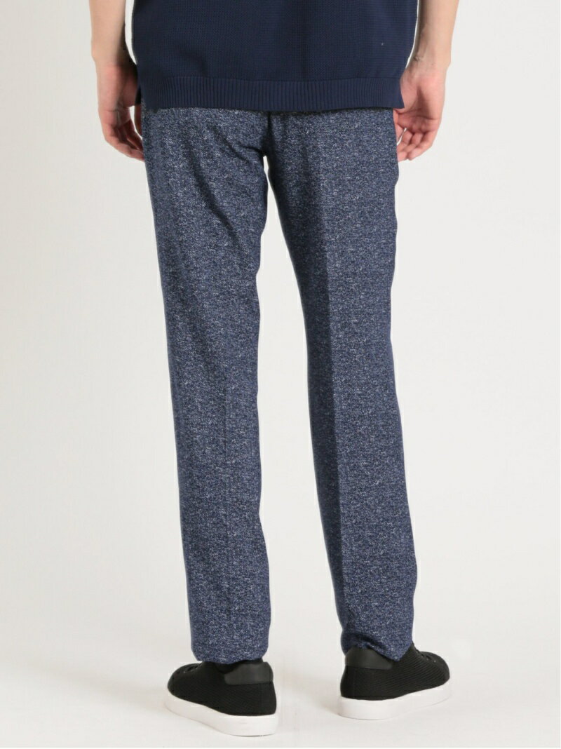 【SALE／35%OFF】m.f.editorial デニム調ヘリンボン ノータックパンツ(セットアップ可能) タカキュー パンツ その他のパンツ ブルー【RBA_E】【送料無料】