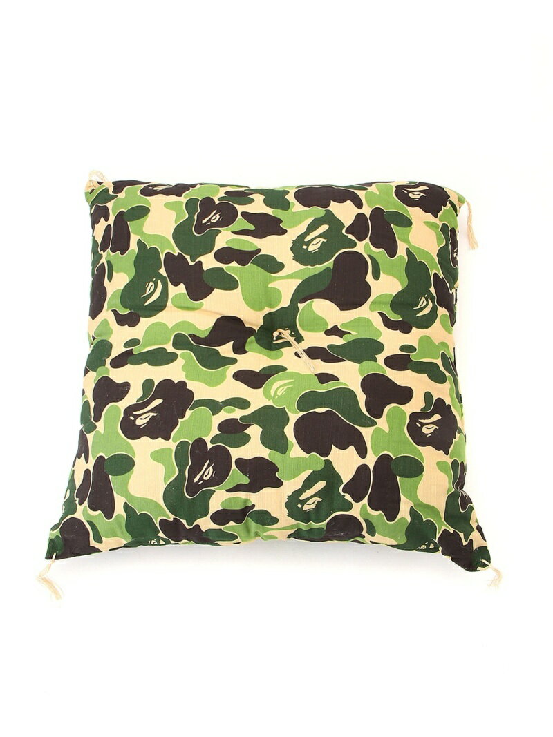 A BATHING APE ABC CAMO JAPANESE CUSHION M ア ベイシング エイプ インテリア・生活雑貨 クッション・クッションカバー グリーン【送料無料】