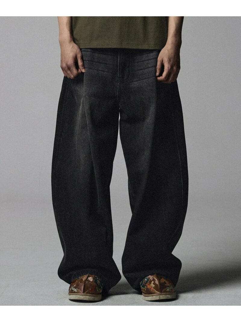 Rakuten Fashion Men㤨LHP NOT4NERD/Υåȥեʡ/LINEN CURVED WIDE PANTS 륨ԡ ѥ ¾Υѥ ֥å ֥롼̵ۡפβǤʤ12,100ߤˤʤޤ