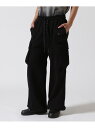 ROYAL FLASH KMRii/ケムリ/Sweat Wide Cargo Pants ロイヤルフラッシュ パンツ その他のパンツ ブラック【送料無料】(4)