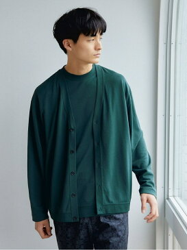 【SALE／50%OFF】UNITED ARROWS green label relaxing KAMITO リブ カーディガン ユナイテッドアローズ グリーンレーベルリラクシング ニット カーディガン グリーン ブラウン ネイビー【RBA_E】【送料無料】