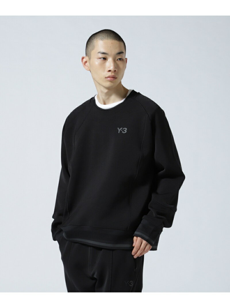 LHP Y-3/ワイスリー/U LOGO CREW SWEAT/ロゴクルースウェット エルエイチピー トップス スウェット・トレーナー ブラック【送料無料】