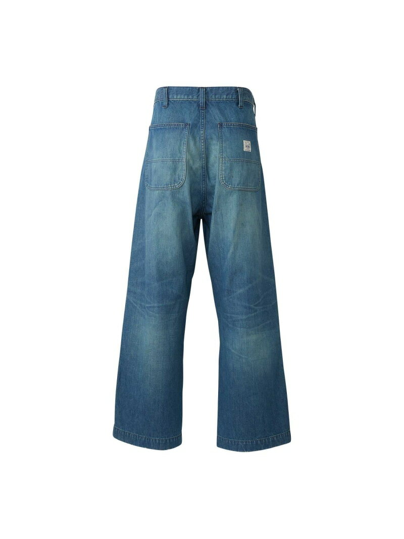 HYSTERIC GLAMOUR DUR加工 ワイドデニムパンツ ヒステリックグラマー パンツ ジーンズ・デニムパンツ ブルー【送料無料】