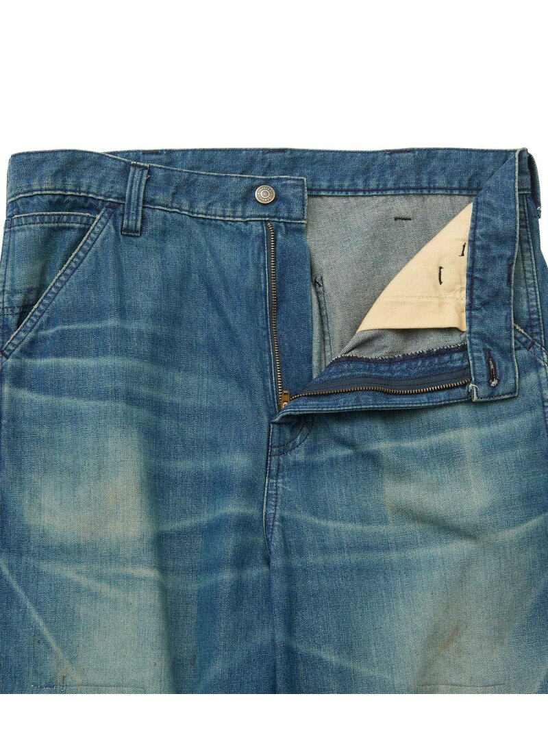 HYSTERIC GLAMOUR DUR加工 ワイドデニムパンツ ヒステリックグラマー パンツ ジーンズ・デニムパンツ ブルー【送料無料】