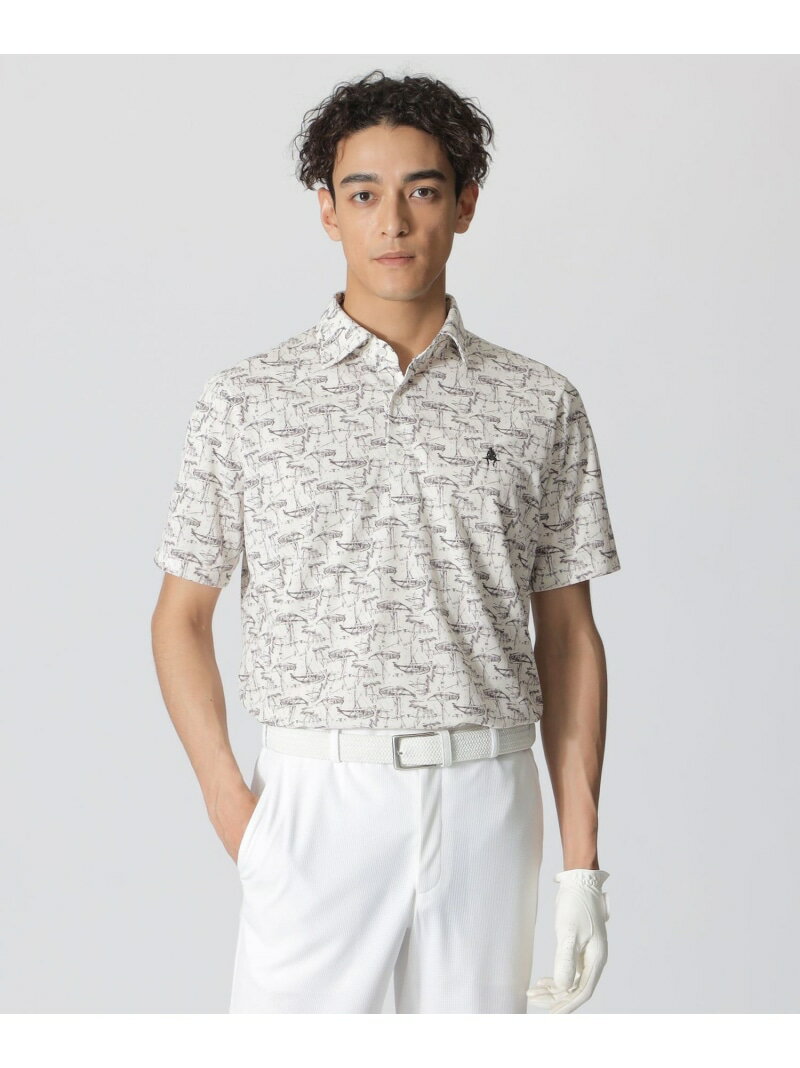 Paul Stuart 【吸水速乾】ヨットプリントポロシャツ(GOLF) ポール・スチュアート トップス ポロシャツ ..