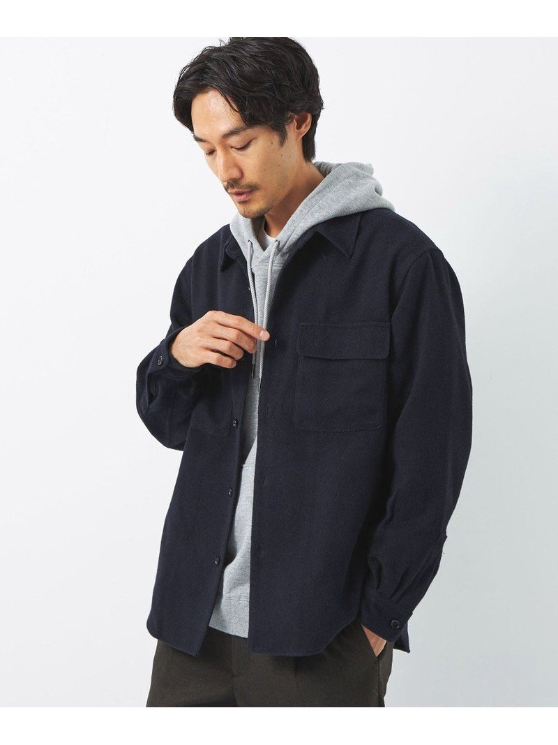 【SALE／50%OFF】UNITED ARROWS green label relaxing ツイードライククロス CPO ジャケット -防シワ- ユナイテッドアローズ アウトレ..