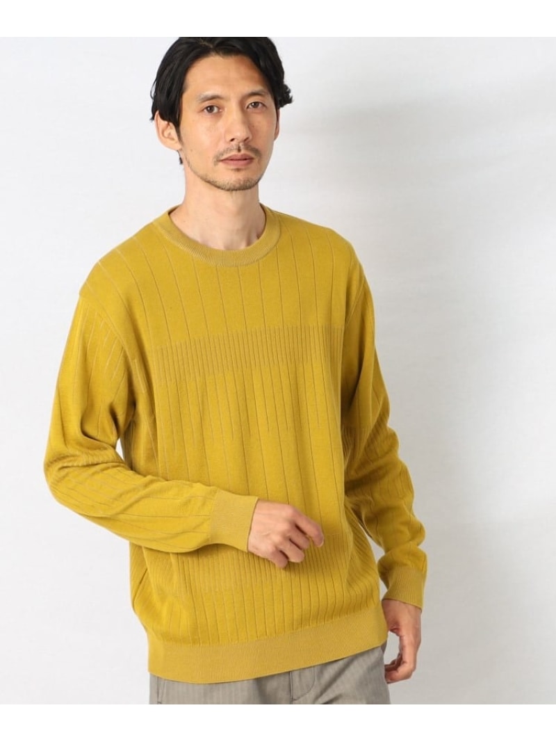 タケオキクチ 服 メンズ 【SALE／40%OFF】TAKEO KIKUCHI ランダム ストライプ ニット プルオーバー タケオキクチ トップス ニット イエロー グレー ブラウン ネイビー【RBA_E】【送料無料】