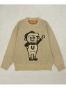 【SALE/20%OFF】UNIVERSAL OVERALL CREW KNIT_WINDY JR. ユニバーサルオーバーオール トップス ニット ベージュ グ...