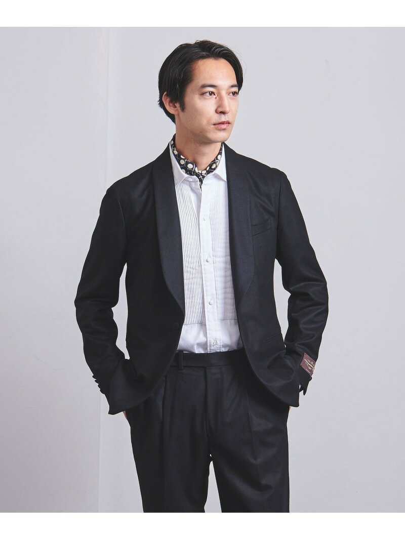 【SALE/80%OFF】UNITED ARROWS ブラック ライトフランネル ショールカラー ジャケット ユナイテッドアローズ アウトレット スーツ・フォーマル セットアップスーツ ブラック【RBA_E】【送料無料】