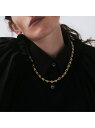 quip queint quip queint/oval sway necklace フォブ アクセサリー・腕時計 ネックレス ゴールド【先行予約】*【送料無料...