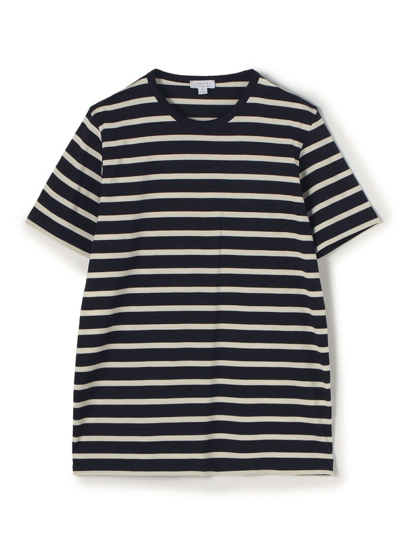 TOMORROWLAND BUYING WEAR SUNSPELコットン クルーネックTシャツ トゥモローランド トップス カットソー・Tシャツ グレー ネイビー【送料無料】