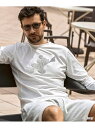 1PIU1UGUALE3 RELAX 1PIU1UGUALE3 RELAX/【ミッキーマウス】グラデーション刺繍ロングTシャツ シフォン トップス カットソー・Tシャツ ブラック ホワイト【送料無料】