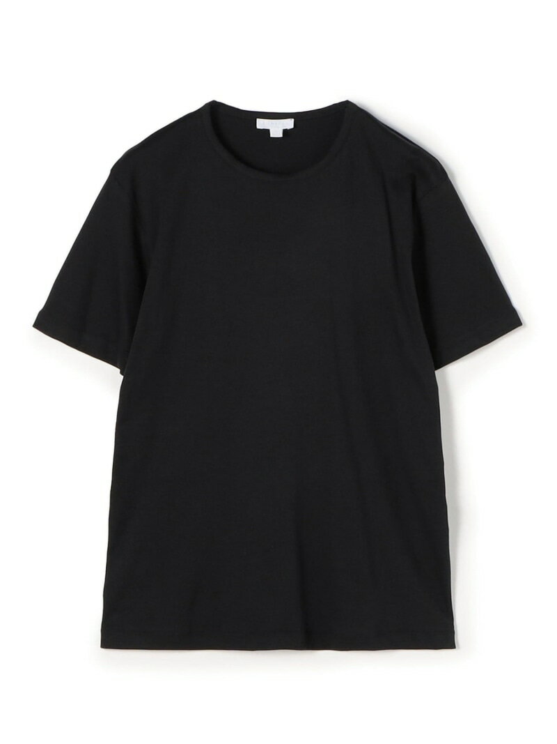 TOMORROWLAND BUYING WEAR SUNSPEL シーアイランドコットン クルーネックTシャツ トゥモローランド トップス カットソー・Tシャツ ブラック ネイビー ホワイト【送料無料】