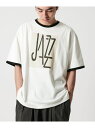 CITEN <CITEN>マティスプリントリンガーTJAZZ シテン トップス カットソー・Tシャツ ホワイト グレー【送料無料】