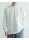 【SALE／50%OFF】URBAN RESEARCH ITEMS デュアルメッシュ クルーネック トップス アーバンリサーチアイテムズ トップス カットソー・Tシャツ ホワイト ブラック ブルー【RBA_E】