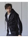 【SALE/10%OFF】RATTLE TRAP 1PIU1UGUALE3 別注シャドーベルベットセットアップジップパーカー メンズ ビギ トップス パーカー・フーディー ブラック【RBA_E】【送料無料】