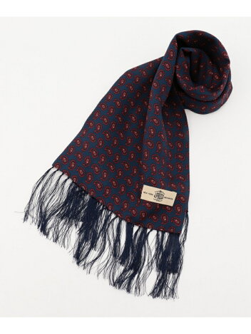 J. Press Fine Pattern Silk Scarf AA1LYM0311: Dull Blue J. Press Fine Pattern Silk Scarf AA1LYM0311: Dull Blue