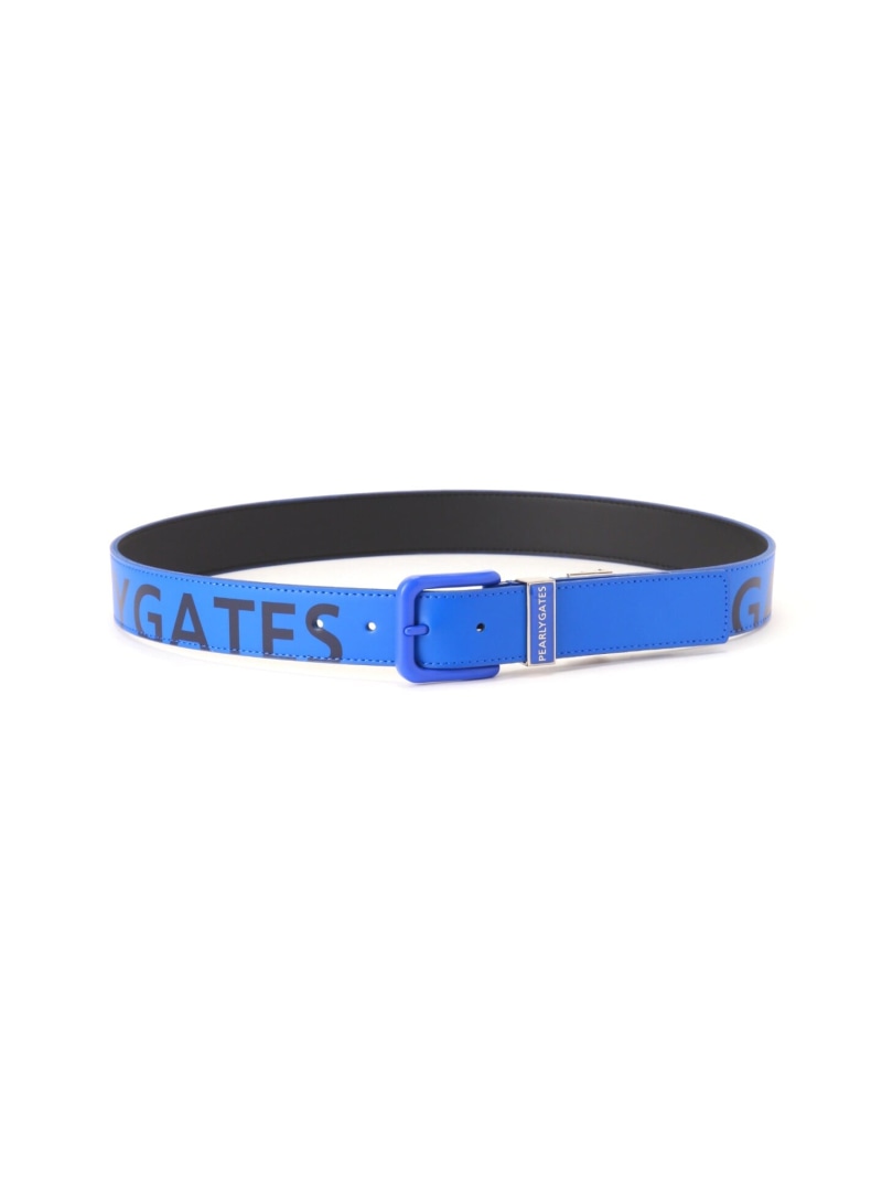PEARLY GATES SUPER LOGO レザーベルト (LADIES) パーリーゲイツ ファッション雑貨 ベルト ネイビー ホワイト ブルー【送料無料】