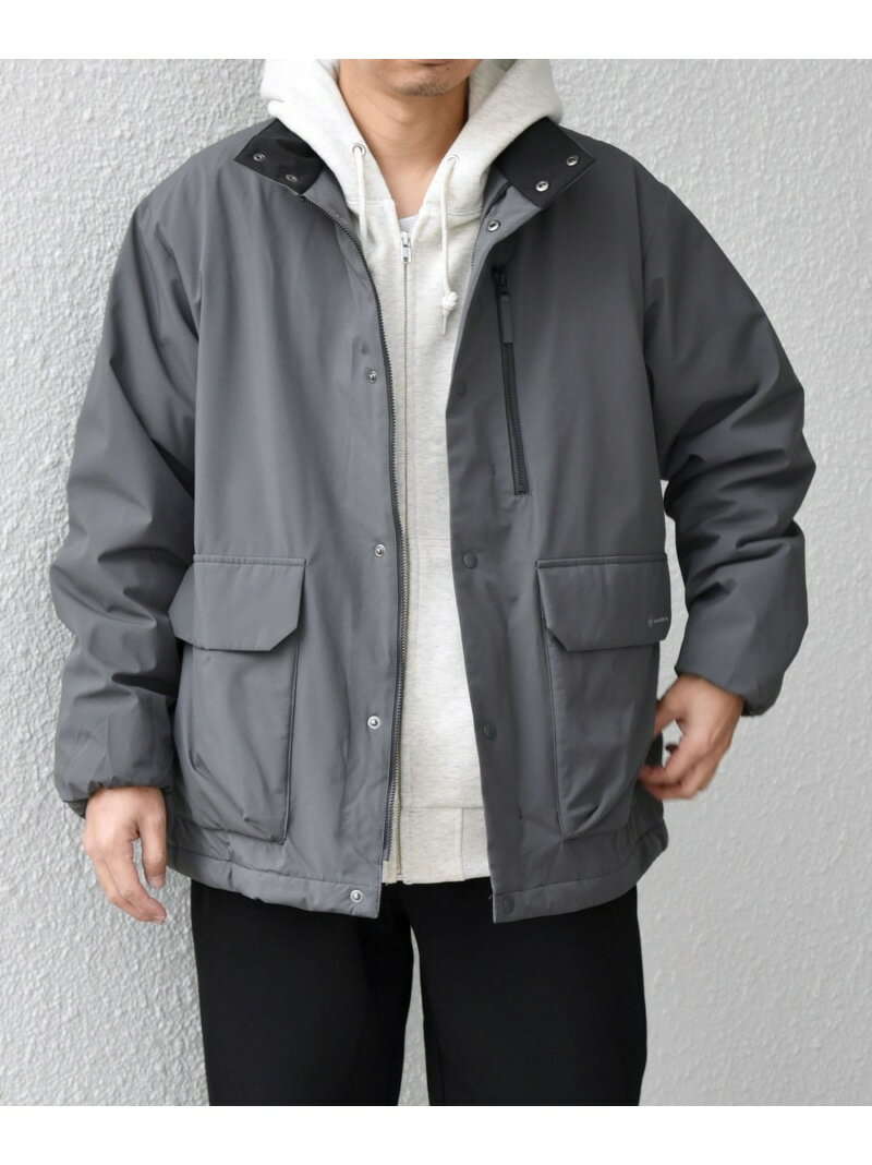 SHIPS any SHIPS any:＜撥水/防風等＞多機能 中綿 2トーン スタンド ブルゾン  ...