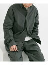 EKAL 『UR TECH』『撥水/UVカット』ナイロンタッサーロングスリーブシャツ アーバンリサーチドアーズ トップス シャツ・ブラウス ネイビー ブルー【送料無料】