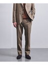 UNITED ARROWS ANGELICO ヘリンボーン 1プリーツ パンツ R-MODEL ユナイテッドアローズ スーツ・フォーマル スーツパンツ ベージュ...