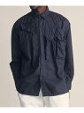 KATHARINE HAMNETT KATHARINE HAMNETT/(U)MULTI POCKET SHIRT リバースプロジェクトストア トップス シャツ・ブラウス ブラック ブルー ホワイト【送料無料】