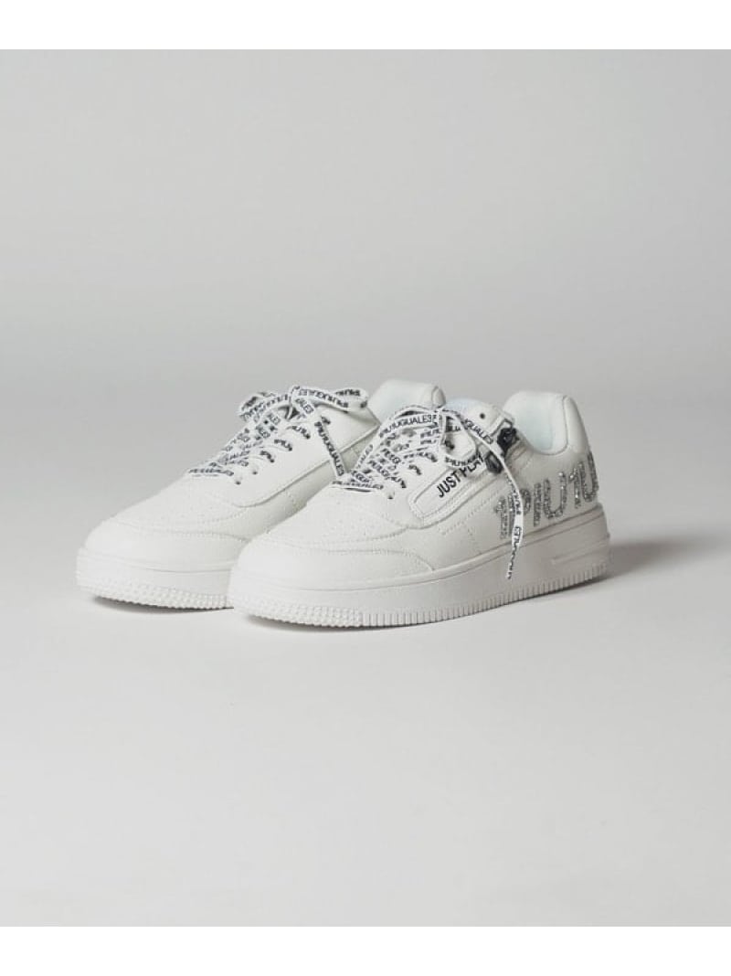 RATTLE TRAP 【1PIU1UGUARE3別注】ラインストーンサイドZIPスニーカー メンズ ビギ シューズ・靴 スニーカー ホワイト ブラック【送料無料】