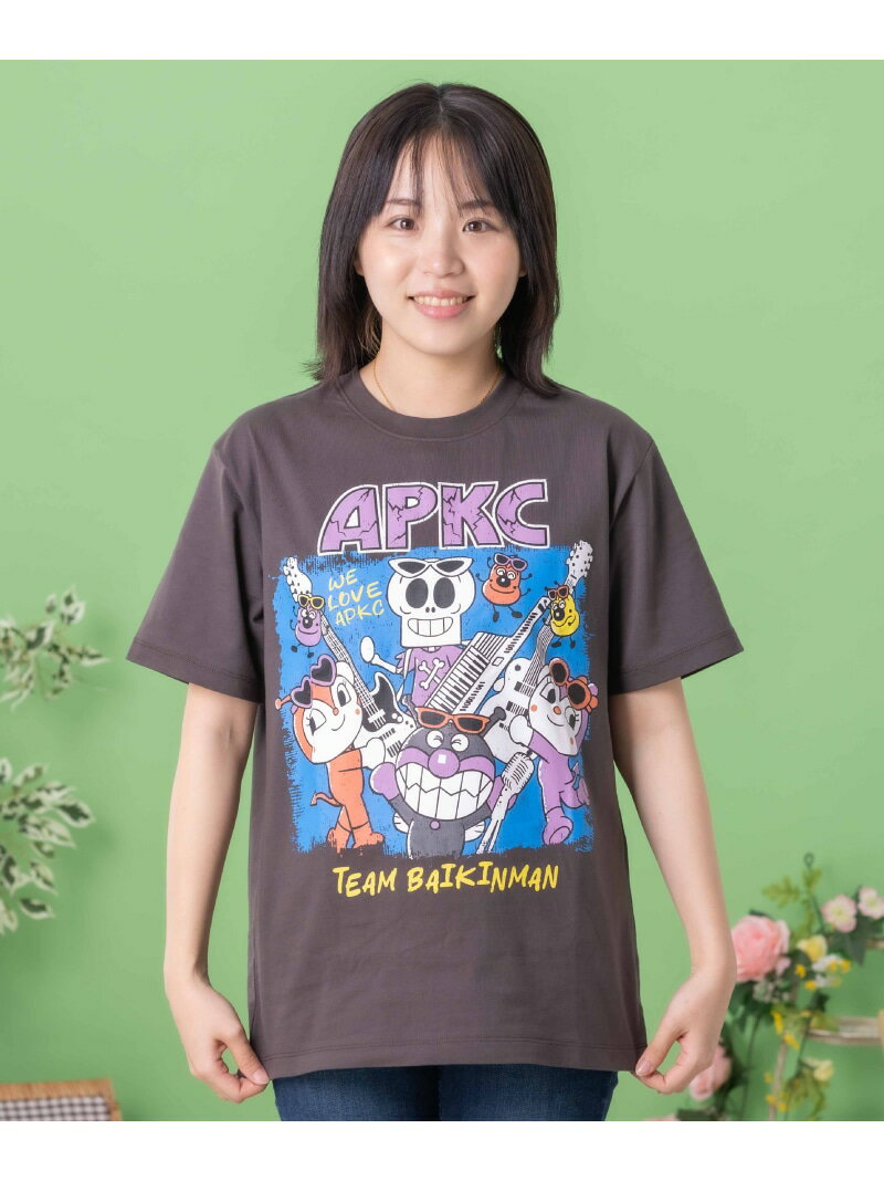 楽天Rakuten Fashion MenANPANMAN KIDS COLLECTION ANPANMAN KIDS COLLECTION/（U）ばいきんまん ROCK半袖Tシャツ 大人 アンパンマンキッズコレクション トップス カットソー・Tシャツ ブラック【送料無料】