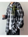 【SALE/67%OFF】NOWLE NOWLE/(M)【NOWLE】オンブレチェック レギュラーカラー シャツ チェルカ トップス シャツ・ブラウス レッド ...