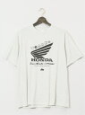 GRAND-BACK 【大きいサイズ】HONDA*サンリオキャラ クルーネック半袖Tシャツ タカキュー トップス カットソー・Tシャツ ネイビー ホワイト(4)