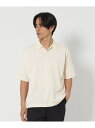 BEAUTY&YOUTH UNITED ARROWS デオドラント ショートスリーブ ニットポロ -抗菌・防臭 ウォッシャブル- ビューティー&ユース ユナイテッドアローズ トップス ニット ネイビー ブラック ホワイト【送料無料】(4)
