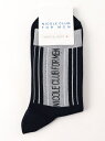 NICOLE CLUB FOR MEN ライン*ロゴデザインクルーソックス ニコル 靴下・レッグウェア その他の靴下・レッグウェア ホワイト ブラック ネイビー