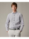 JOSEPH ABBOUD 【オーガニックコットン使用】 オーガニックコードストライプ シャツ ジョセフアブード トップス シャツ・ブラウス ネイビー ホワイト ワインレッド【送料無料】(4)