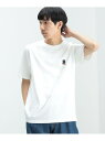 ビームス BEAMS HEART MEN BEAMS HEART / エンブレム クルーネック Tシャツ ビームス ハート トップス カットソー・Tシャツ ホワイト ネイビー【送料無料】