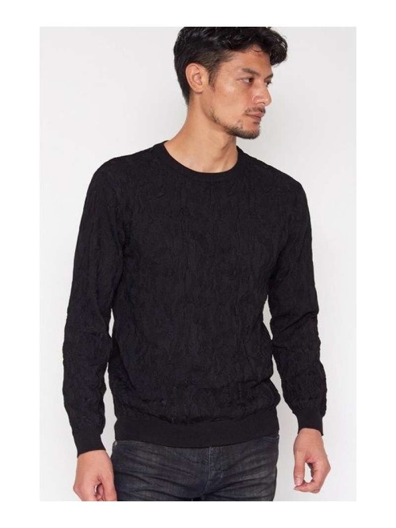 【SALE／50%OFF】TORNADO MART TORNADO MART∴カモフラリンクスクルーネックニット トルネードマート ト..