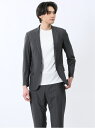 【SALE/20%OFF】TAKA-Q TechCool スリムフィット 2ボタンジャケット 杢黒(セットアップ可能) 【25SS】 メンズ セットアップ ジャ...