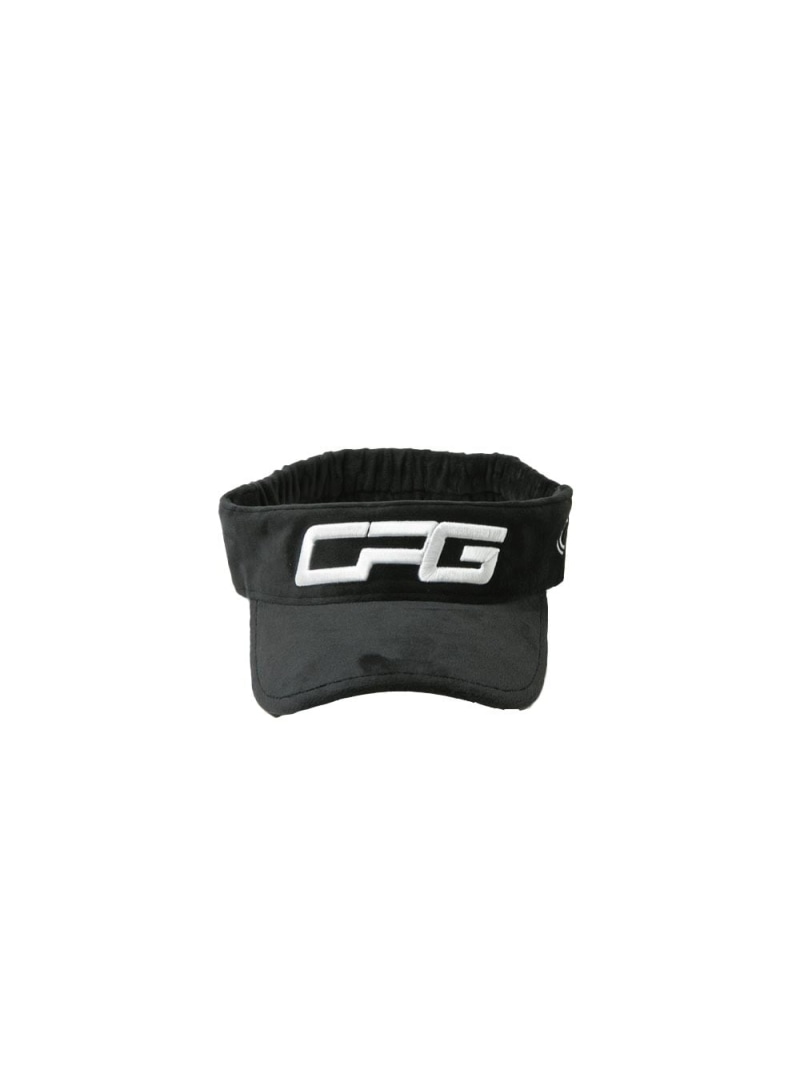 CPG GOLF BIG LOGO VISOR PILE(サンバイザー パイル) シーピージーゴルフ 帽子 サンバイザー ブラック ピンク レッド ホワイト