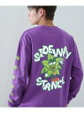 SIDEWAY STANCE SIDEWAY STANCE サイドウェイスタンス ヘンプリーフマスコット 長袖Tシャツ インプローブス トップス カットソー・Tシャツ パープル イエロー ホワイト ブラック