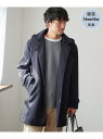 IKKA LOUNGE 【雑誌MonoMax12月号掲載】ウールライクニットステンカラーコート イッカ ジャケット・アウター その他のジャケット・アウター ネイビー ブラウン グレー【送料無料】(4)